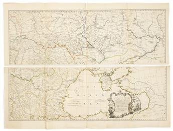 (EUROPE.) Various cartographers. Composite portfolio of approximately 55 seventeenth-and-eighteenth-century engraved regional maps